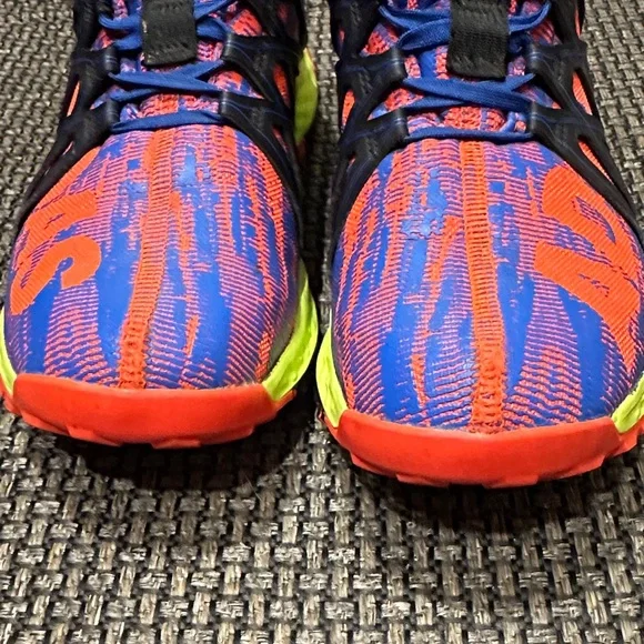 Adidas Blue and Orange Athletic Sneakers - Picture 3 of 10